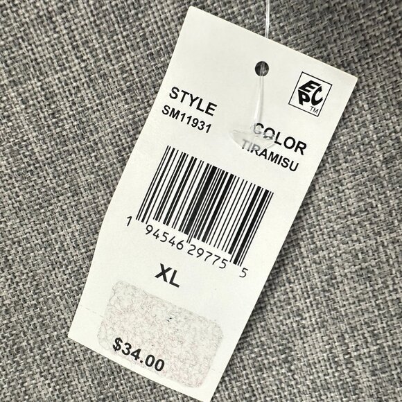 NEW! Steve‎ Madden Chenille Sleep Tank Top Brown XL $34 Polyester Square Neck - Picture 5 of 12